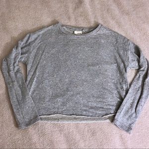 NWOT Wet Seal Distressed Fleece Sweatshirt Size M